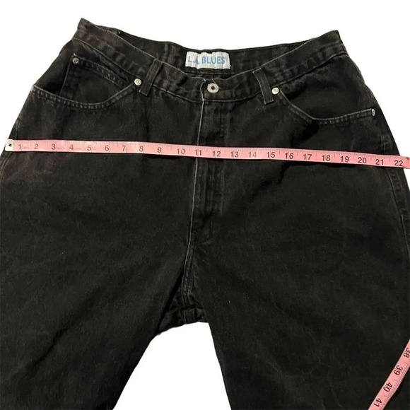 Vintage 90s L.A. Blues Women's Plus Size 18 Black Relaxed Denim Jeans - Picture 4 of 12